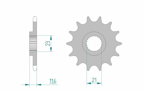 Afam Steel Standard Front Spook 21307 - 520 21307-13