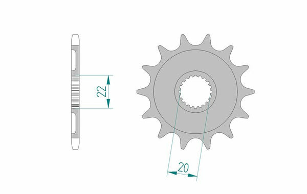 Afam Steel Standard Front Spook 21309 - 520 21309-12