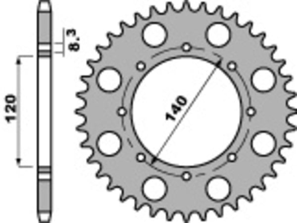 PBR Standard C45 Steel задно смоно 491 - 520 491 42 C45