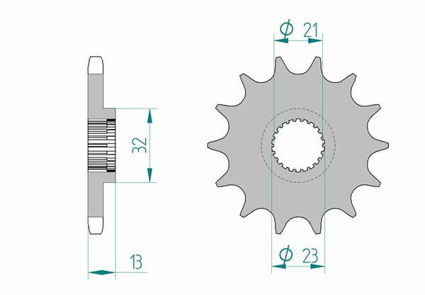 AFAM Steel Standard Front Spook 21311 - 428 21311-14