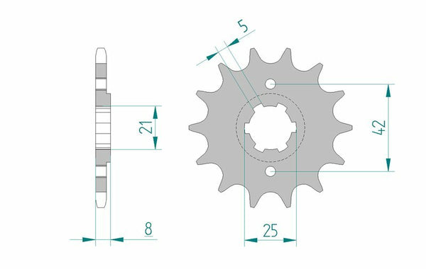 Afam Steel Standard Front Spook 21502 - 520 21502-15