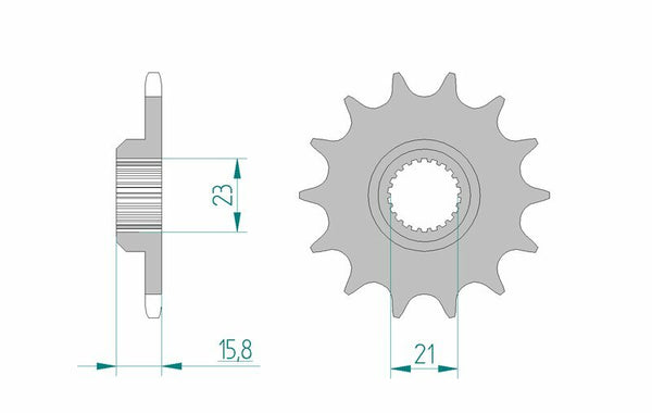 Afam Steel Standard Front Spook 21504 - 520 21504-14