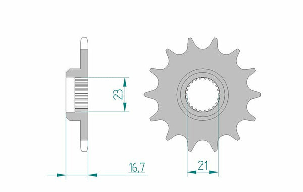 AFAM Steel Standard Front Spook 21506 - 520 21506-15