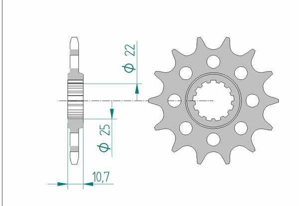 Afam Steel Standard Front Spook 21511 - 520 21511-14