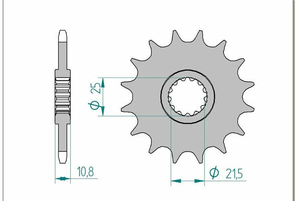 Afam Steel Standard Front Spook 1512 - 520 21512-16
