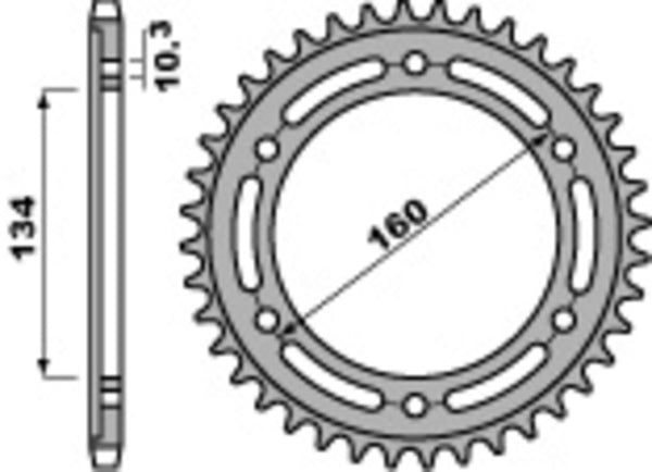 PBR Standard C45 Steel задно смоно 4400 - 520 4400 41 C45