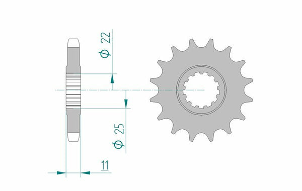 AFAM Steel Standard Front Spook 21602 - 530 21602-17
