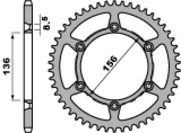 PBR Standard C45 Steel задно смоно 820 - 520 820 42 C45