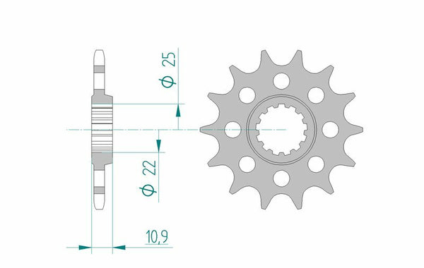AFAM Steel Standard Front Spook 21603 - 520 21603-16