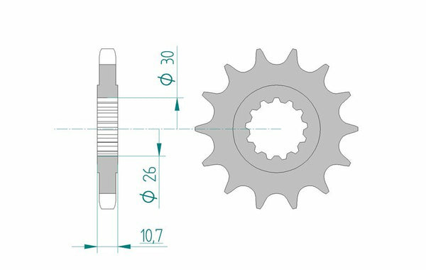 AFAM Steel Standard Front Spock 21801 - 530 21801-14
