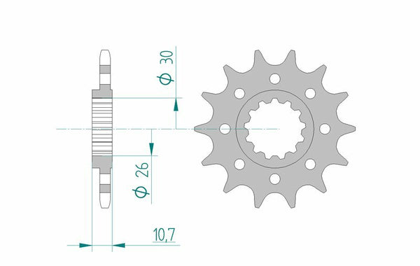 Afam Steel Racing Front Spropet 21804 - 520 21804-15