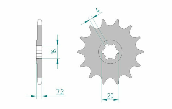 Afam Steel Standard Front Spook 22104 - 520 22104-10