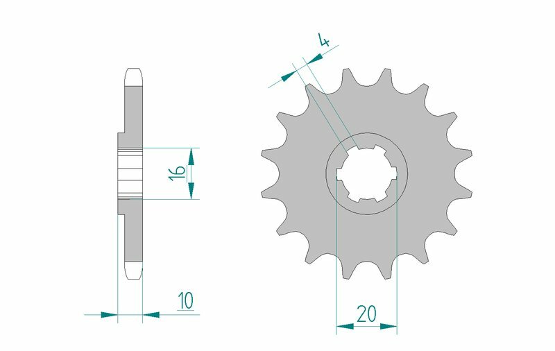 Afam Steel Standard Front Spook 22205 - 428