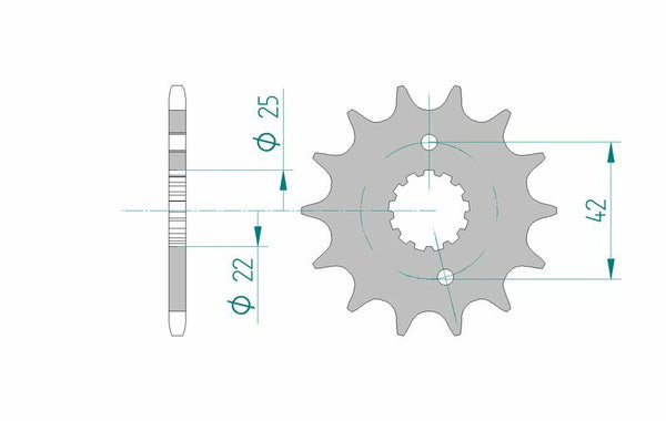 Afam Steel Standard Front Spook 22304 - 520 22304-14