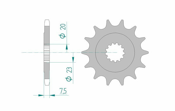 Afam Steel Standard Front Spook 22401 - 520 22401-15