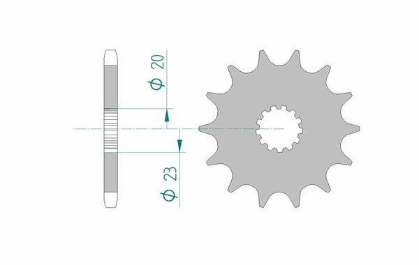 Afam Steel Standard Front Spook 22404 - 525 22404-14