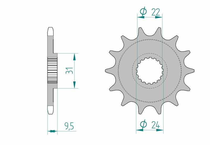 Afam Steel Standard Front Spook 22406 - 520