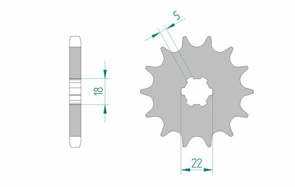 Afam Steel Standard Front Spook 22501 - 530 22501-15