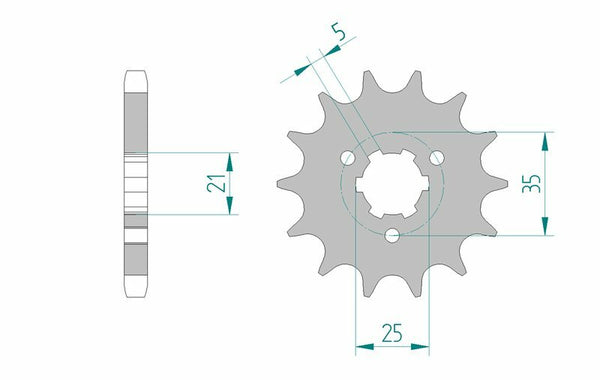 Afam Steel Standard Front Spook 22502 - 530 22502-16