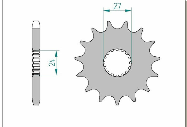 AFAM Steel Standard Front Sprock 22900 - 530 22900-18