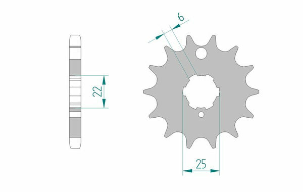 Afam Steel Standard Front Spook 24401 - 530 24401-15