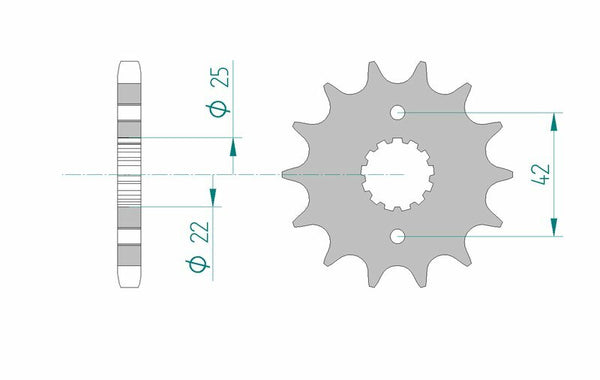 Afam Steel Standard Front Spook 24500 - 530 24500-14