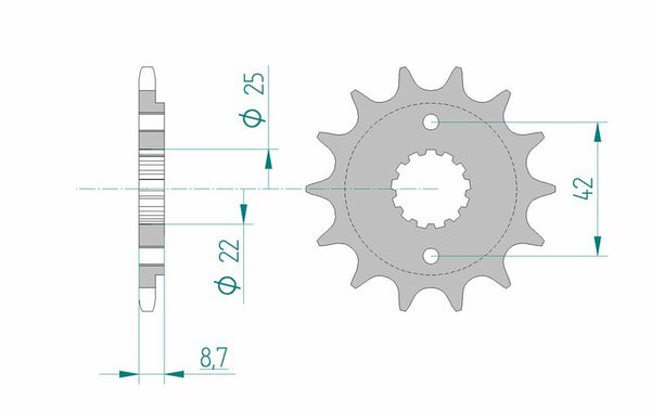 AFAM Steel Standard Front Spook 24501 - 520 24501-17