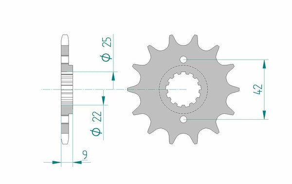 AFAM Steel Standard Front Spook 24502- 520 24502-15