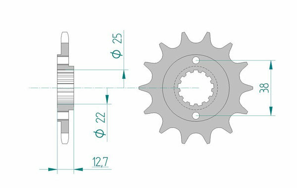 AFAM Steel Standard Front Spook 24505 - 520 24505-13