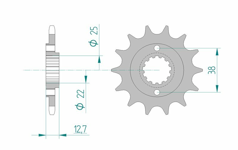 Afam Steel Standard Front Spook 24505 - 520