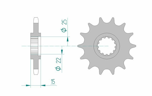 AFAM Steel Standard Front Spook 24506 - 525 24506-14