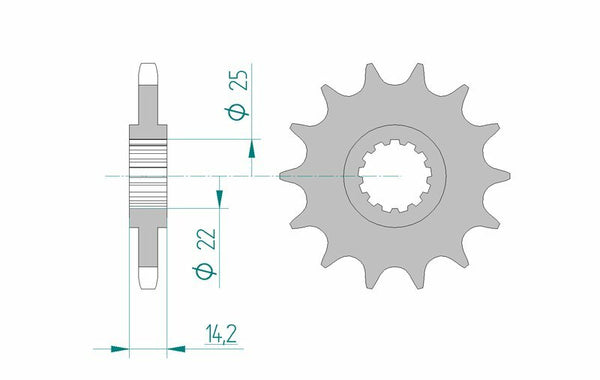 AFAM Steel Standard Front Spook 24602 - 525 24602-15