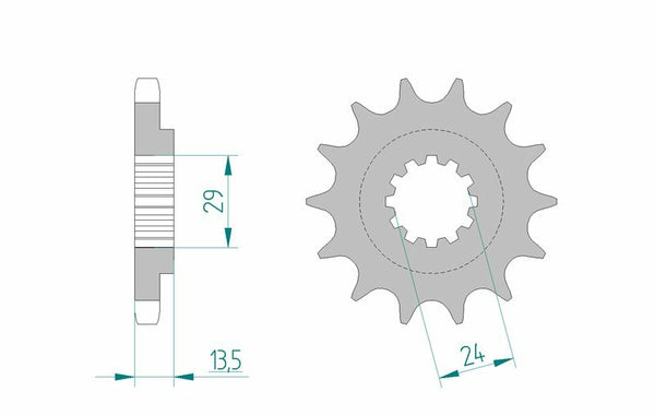 Afam Steel Standard Front Spook 24900 - 530 24900-17
