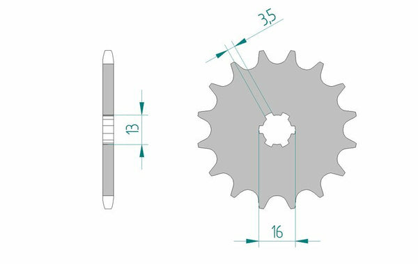 Afam Steel Standard Front Spook 27100 - 420 27100-14