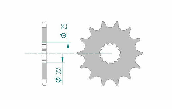 AFAM Steel Standard Front Spook 27500 - 520 27500-17