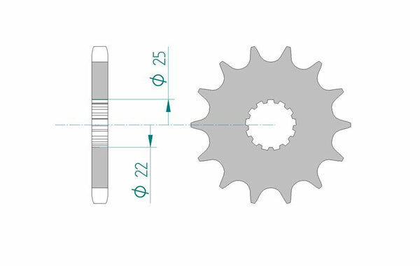 Afam Steel Standard Front Spook 28400 - 530 28400-14