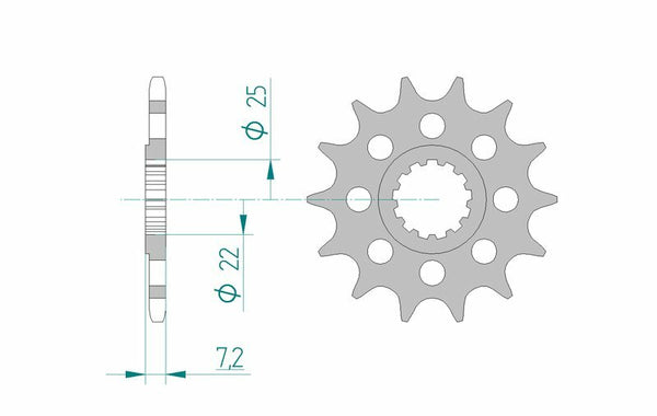 Afam Steel Standard Front Spook 28404 - 520 28404-17