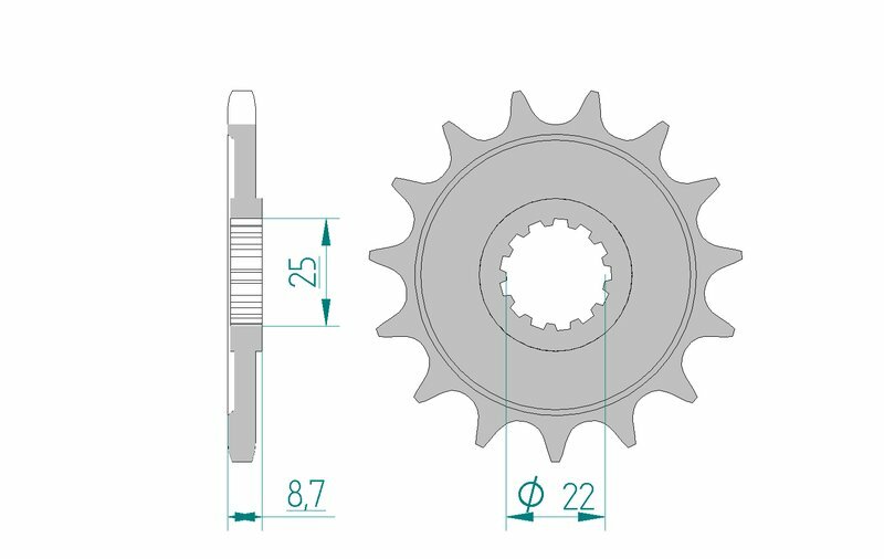 Afam Steel Standard Front Spook 28405 - 525