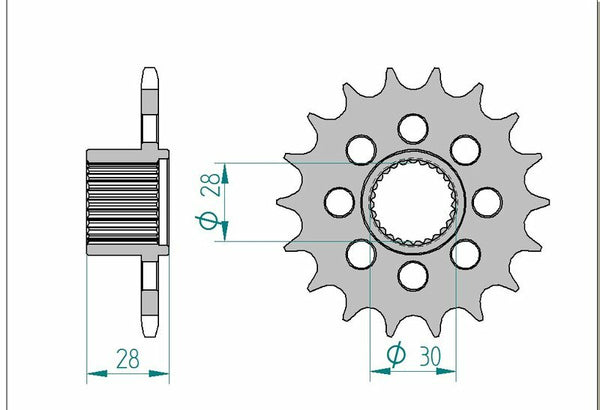 Afam Steel Standard Front Spook 37601 - 525 37601-18