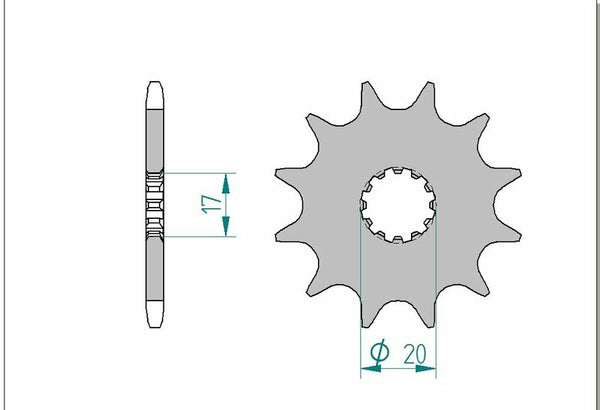 AFAM Steel Standard Front Spook 40300 - 520 40300-10