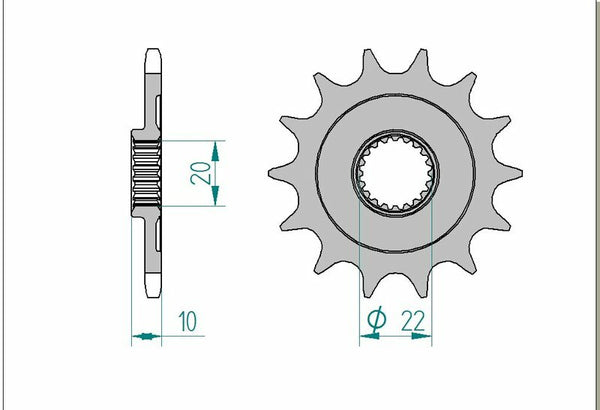 AFAM Steel Standard Front Spook 43302 - 520 43302-13