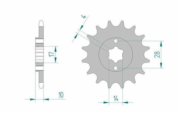 Afam Steel Standard Front Spook 49100 - 420 49100-13