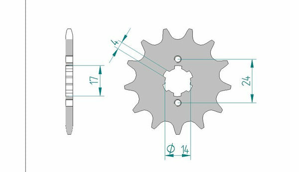 AFAM Steel Standard Front Spook 49102 - 420 49102-14