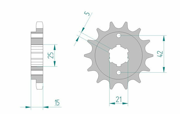 AFAM Steel Standard Front Spook 52500 - 530 52500-15