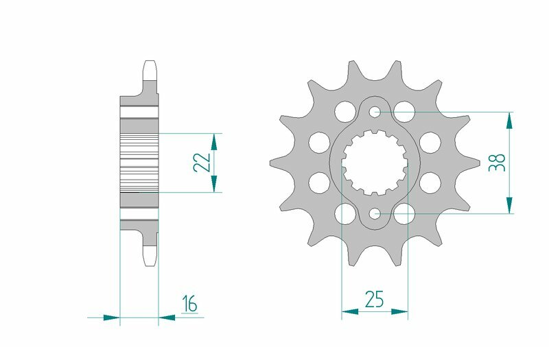 Afam Steel Standard Front Spook 52611 - 520