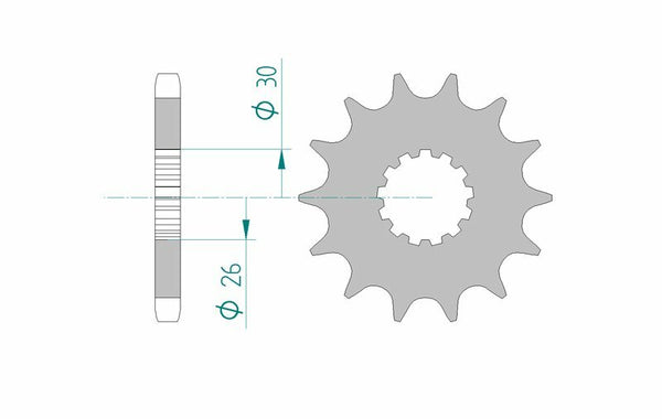 AFAM Steel Standard Front Spook 52900 - 530 52900-15