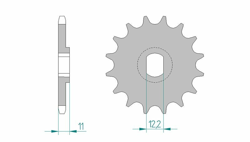 AFAM Steel Standard Front Spook 55201 - 428