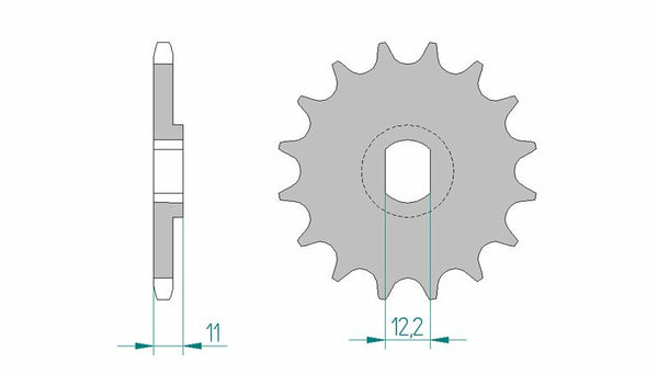 AFAM Steel Standard Front Spook 55201 - 428 55201-11