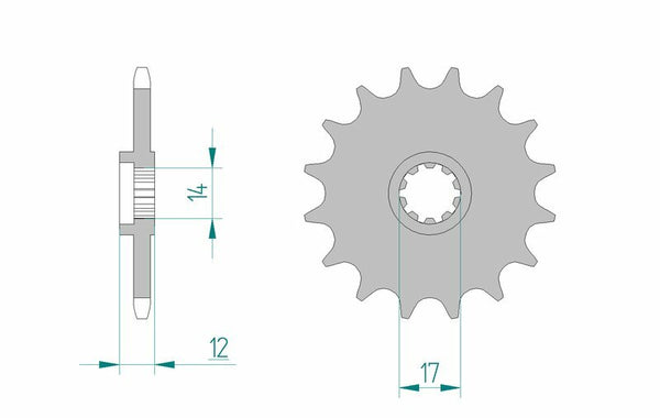 AFAM Steel Standard Front Spook 58102 - 420 58102-13