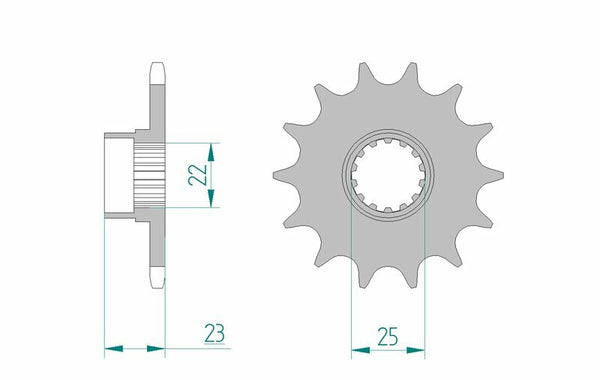 AFAM Steel Standard Front Spook 58500 - 520 58500-14